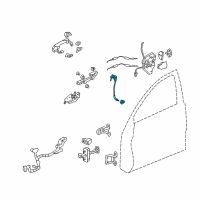 OEM 2009 Acura RL Cylinder, Driver Side Door Diagram - 72185-SJA-003