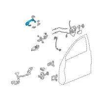 OEM 2008 Acura RL Handle Complete Passenger Side (Premium White Pearl) Diagram - 72141-SJA-A14ZD