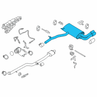 OEM 2013 BMW X3 Rear Exhaust Flap Muffler Diagram - 18-30-7-646-096