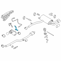OEM BMW 135i Holder Catalytic Converter Near Engine Diagram - 18-20-7-597-064