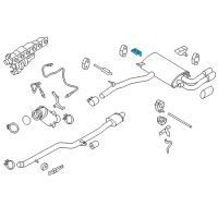 OEM 2013 BMW X3 Bracket, Rear Silencer Right Diagram - 18-30-8-509-666