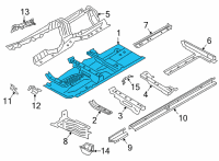 OEM 2022 BMW M440i xDrive FLOOR PANEL RIGHT Diagram - 41-00-9-879-504