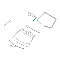 OEM Infiniti M35 Inside Mirror Cover Diagram - 96329-CL00A