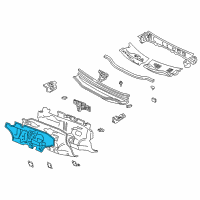 OEM 2002 Lexus RX300 Insulator Assy, Dash Panel Diagram - 55210-48021