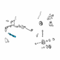 OEM 2006 Toyota Tundra Power Steering Cooler Tube Diagram - 44420-0C011