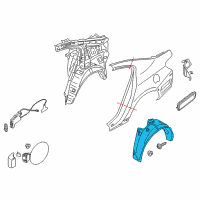 OEM 2016 Kia Cadenza Guard Assembly-Rear Wheel Diagram - 868213R500