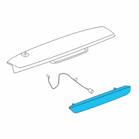 OEM 2012 Chevrolet Avalanche High Mount Lamp Diagram - 22894256