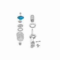 OEM 2009 Chevrolet Malibu Strut Mount Diagram - 15836874