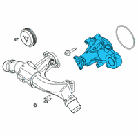 OEM Ford Mustang Water Pump Diagram - KR3Z-8501-A