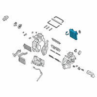 OEM 2022 Kia Soul EVAPORATOR Assembly Diagram - 97139K0000