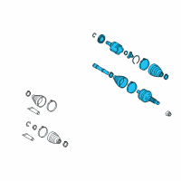 OEM Toyota Venza Axle Assembly Diagram - 42340-0T010