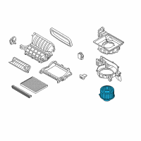 OEM 2019 Hyundai Santa Fe XL Motor & Fan Assembly-A/C Blower Diagram - 97113-B8000
