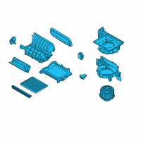 OEM 2018 Hyundai Santa Fe Blower Unit Diagram - 97100-B8000