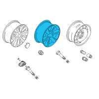 OEM 2018 Ford Expedition Wheel, Alloy Diagram - JL1Z-1007-F