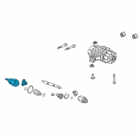 OEM 2008 Honda Ridgeline Joint Set, Outboard Diagram - 42014-SJC-A00