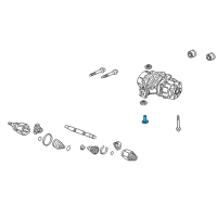 OEM Honda Stopper A, RR. Differential Mounting Diagram - 50713-S3V-A01