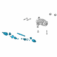 OEM 2007 Honda Ridgeline Shaft Assembly, L Drive Diagram - 42311-SJC-A02