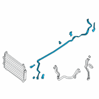 OEM 2013 Nissan Pathfinder Pipe - Cooler Diagram - 92460-3JA0C