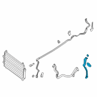 OEM Infiniti QX60 Pipe Assy-Rear Cooler Diagram - 92462-9NC0A