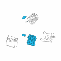 OEM 2010 Cadillac Escalade EXT Block Asm-Body Wiring Harness Junction Diagram - 20813086