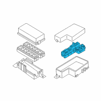 OEM Nissan Quest Holder FUSELINK Diagram - 24380-7B000