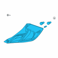 OEM 2019 Honda Civic Taillight Assy. L Diagram - 33550-TBG-A01