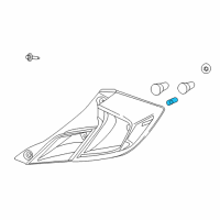 OEM 2016 Honda Civic Bulb (H6W) Diagram - 33303-TBG-A01