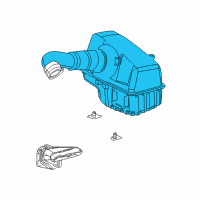 OEM 2005 Chrysler Sebring Air Cleaner Diagram - 5016999AA