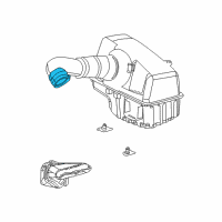 OEM Chrysler Sebring Air Intake-Hose Tube Assembly Diagram - 5017000AA