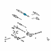 OEM Toyota FJ Cruiser Inner Joint Assembly Diagram - 43403-60040