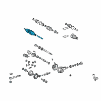 OEM Toyota 4Runner Outer Joint Assembly Diagram - 43460-69185