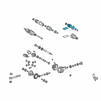 OEM 2015 Lexus GX460 Boot Kit, Front Drive Shaft Diagram - 04437-60090