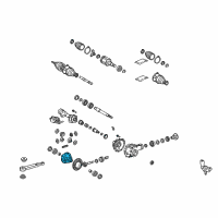 OEM 2005 Lexus GX470 Case, Differential Diagram - 41311-35100