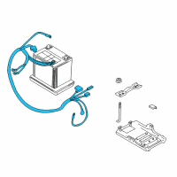 OEM 2001 Chevrolet Tracker Cable Asm, Btry (On Esn) Diagram - 30025423