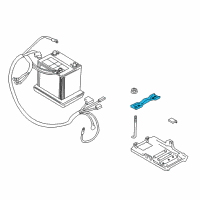 OEM 2004 Chevrolet Tracker Strap, Battery Retainer Diagram - 30016827