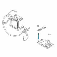 OEM Chevrolet Tracker Bolt, Battery Tray Diagram - 30022728