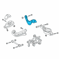 OEM 2019 Lexus ES300h Upper Control Arm Assembly Diagram - 48770-33030