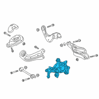 OEM 2019 Lexus ES300h Carrier Sub-Assembly, Rear Diagram - 42304-33050