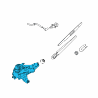 OEM Nissan Murano Motor Assy-Rear Window Wiper Diagram - 28710-1AA0A