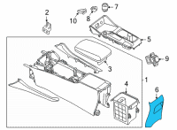 OEM 2022 Nissan Sentra Knob Assembly-Control Lever Auto Diagram - 34910-6CA0A
