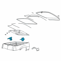 OEM Lincoln Lift Bracket Diagram - 2C6Z-84406A12-AA