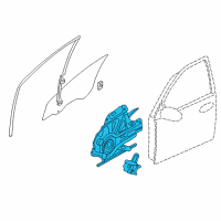 OEM 2011 Kia Sedona Regulator Assembly-Front Door Diagram - 824014D010