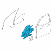 OEM Kia Sedona Regulator Assembly-Front Door Diagram - 824034D010