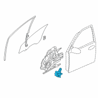 OEM Hyundai Entourage Motor Assembly-Power Window Regulator, RH Diagram - 82460-4D000