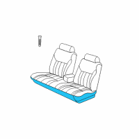 OEM 2001 Chrysler Concorde Front Seat Cushion Diagram - UF851DVAA