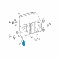 OEM 2007 Toyota RAV4 Lock Assembly Diagram - 69110-42131