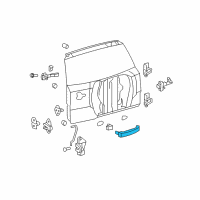 OEM Toyota Prius Handle, Outside Diagram - 69210-02110-B0