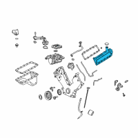 OEM 2001 Ford E-150 Econoline Club Wagon Valve Cover Diagram - 7L3Z-6582-A