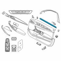 OEM 2017 BMW 530i Channel Sealing, Inside, Door, Front Left Diagram - 51-33-7-336-959