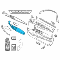 OEM 2022 BMW 530e Armrest, Front Left Diagram - 51-42-8-093-393